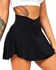 Navneet Women's High Waisted Mini Skirt with Shorts Pockets Golf Skorts Sport Skirts for Tennis Skater School Workout Running