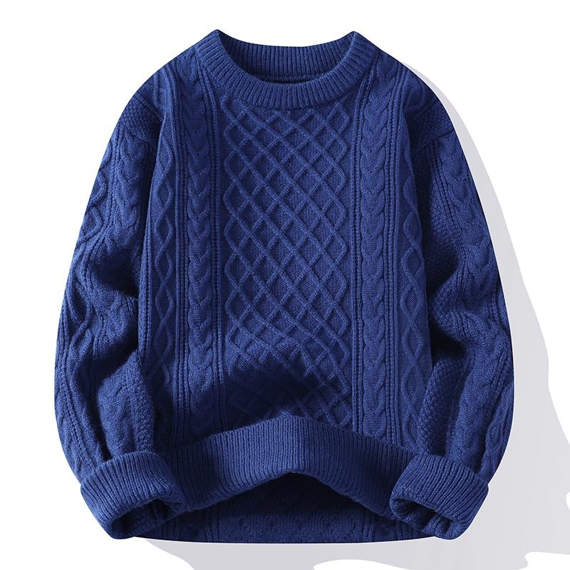 Men's Sweater Winter Plush Thickened Men's Autumn-Winter Wool Sweater 6