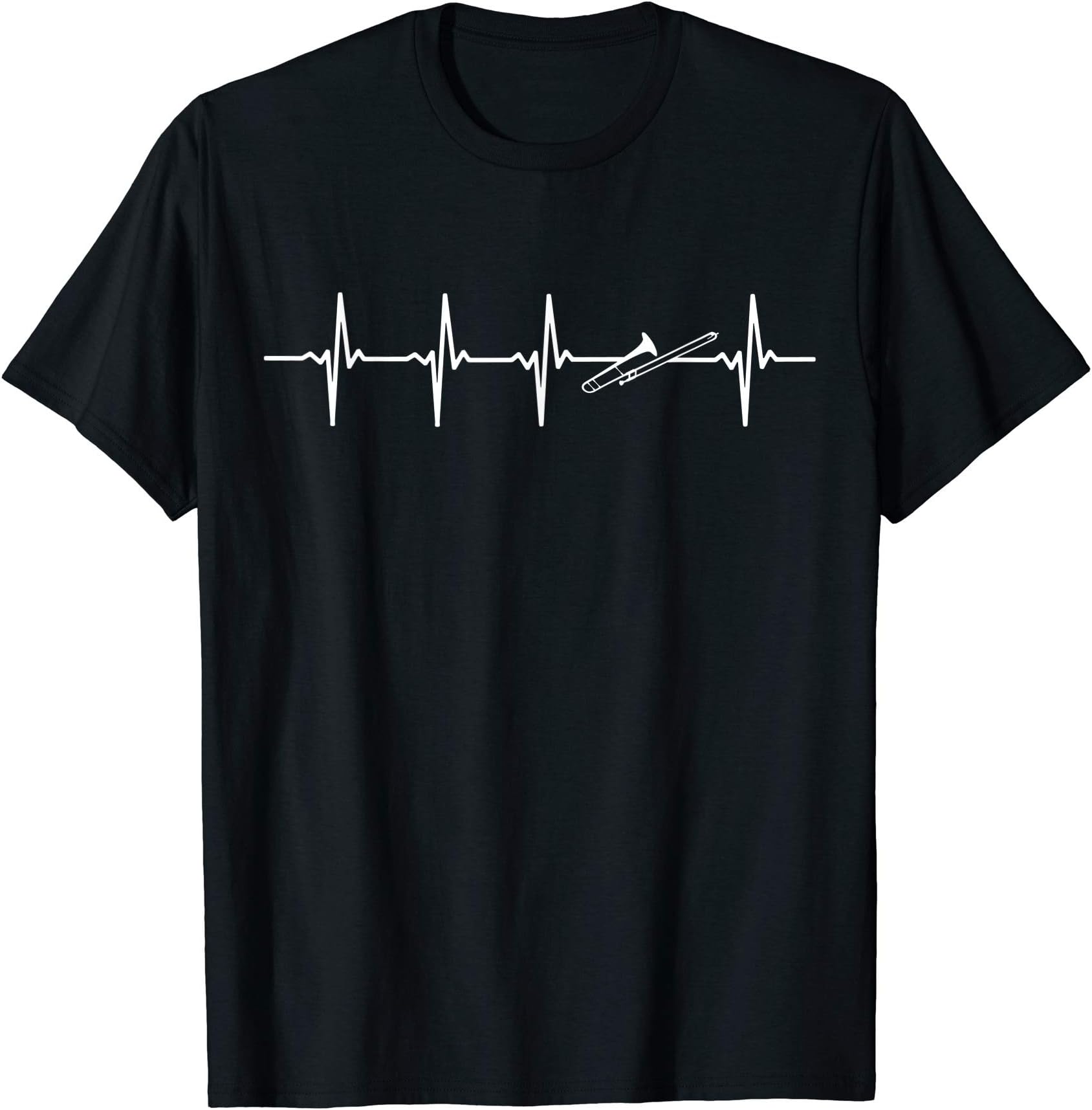 Trombone Heartbeat Gift For Trombone Players & Trombonists T-Shirt