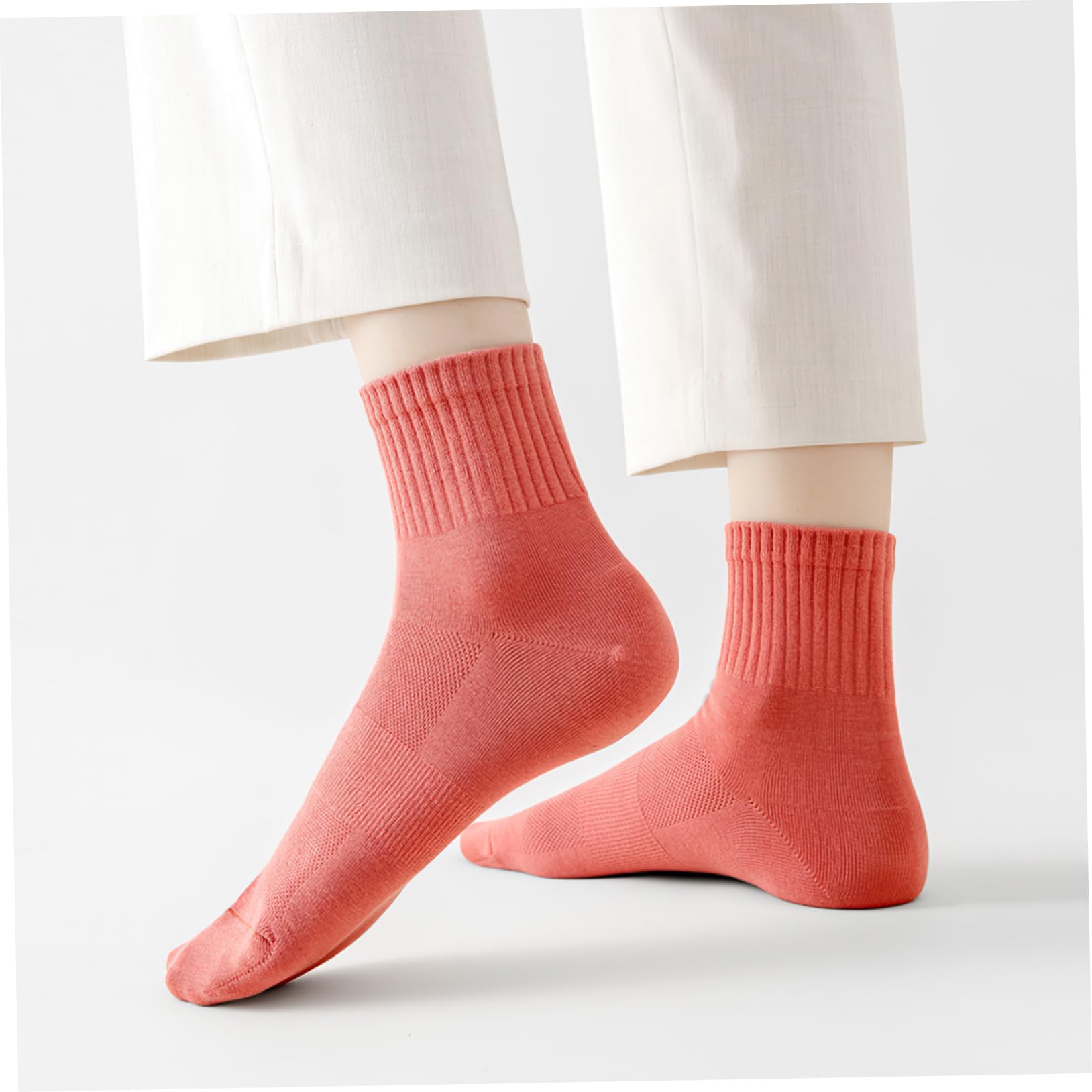 SHERCHPRY Chaussettes en Coton -mollet Femme 10 Paires Chaussettes Sport Respirantes Anti-transpiration pour Running et Fitness