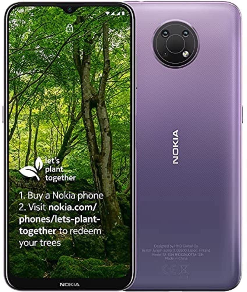 G10 smartphone Scandinavian design, Dual SIM, RAM 3GB, ROM 32GB, up to 3 days battery life, improved 6.5" display, triple camera with AI modes, Android 11 - Dusk