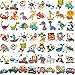 HOWAF 96pcs Tatouage Temporaire Enfant, Etanche Tatouage Ephémère Kit Tatoo pour Enfants Fille garçon avec Motifs Dinosaure Pirate Football Voiture Animaux pour Enfants fête d'anniversaire Cadeau