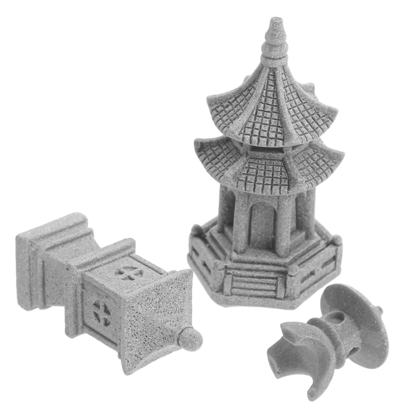 TOYANDONA 4 Sätze Garten Teilig Künstliche Bonsai Deko Garten Figuren Für Innen Und Außenbereich Modell Für Landschaft Und Dekoration 3 Stück * 4