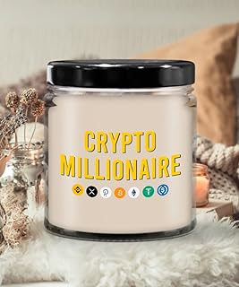 Crypto Millionaire Candle, Soy Wax Candle, Birthday Christmas Gift Idea