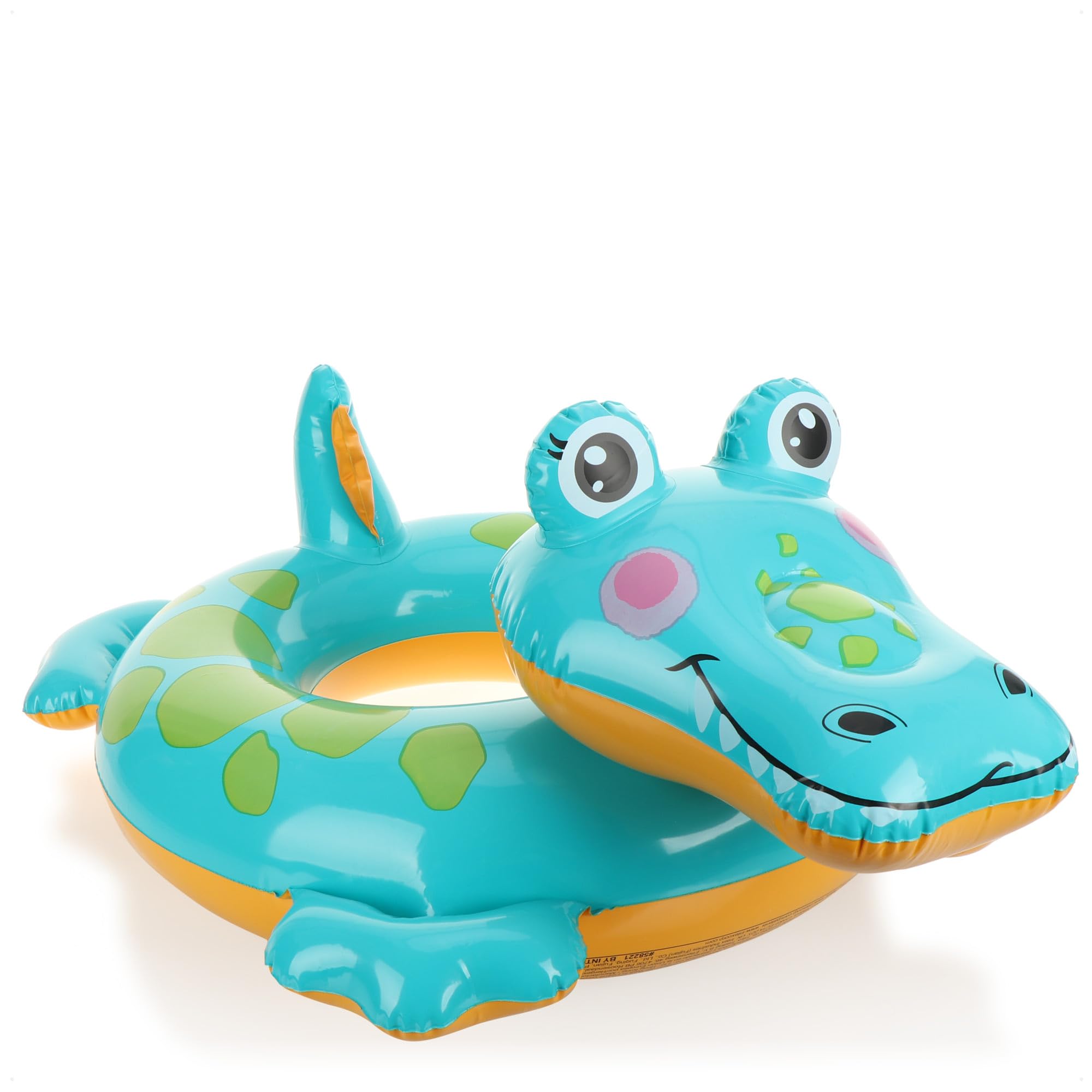COM-FOUR® Anillo de natación Inflable para niños de hasta 6 años - Anillo de natación con diseño de Animales - Ayuda para Nadar Ideal para la Playa y la Piscina