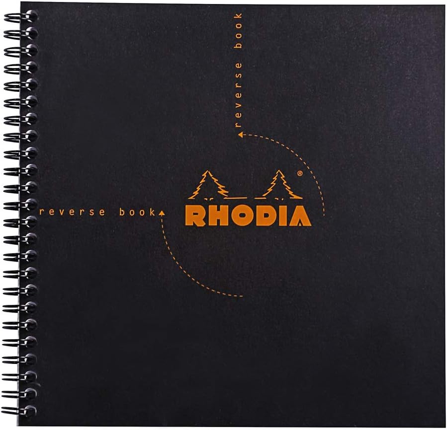 Rhodia Orange Notepad - 8.25x11.75 Inch Double Spiral Ruled Paper