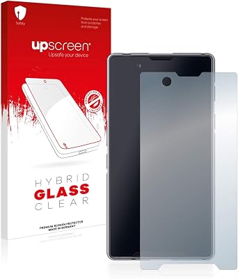 upscreen. Hybrid Glass Clear Premium Glass screen protector for Bittium Tough Mobile 2, Flexible, Lightweight, High transparency