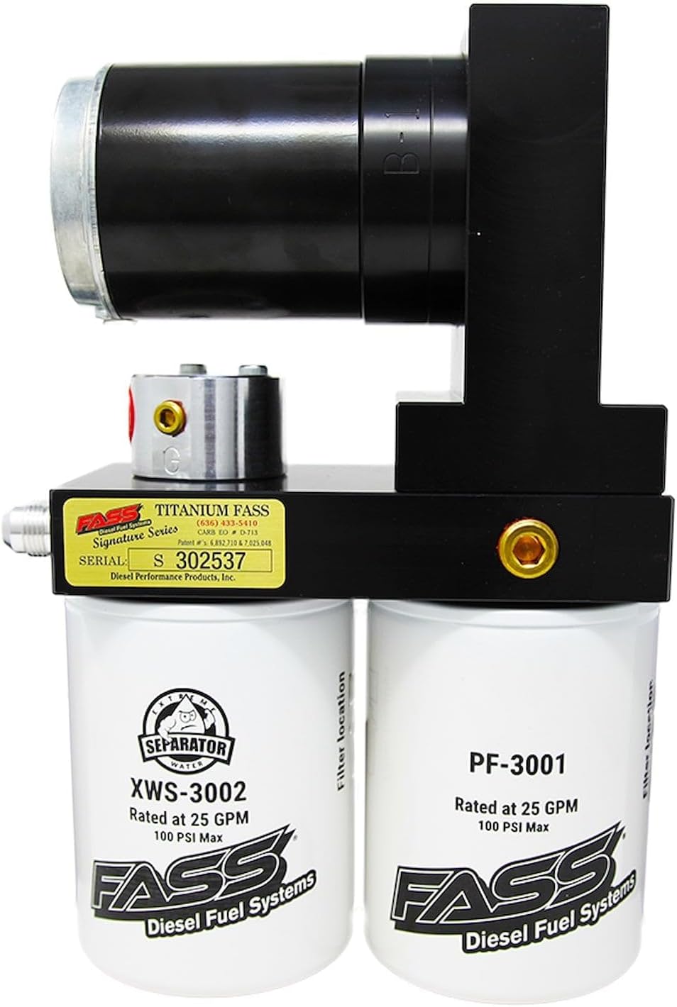 FASS TSC12100G Titanium Signature Series 100GPH Diesel Fuel System fits GM 6.6L Duramax 2015-2016