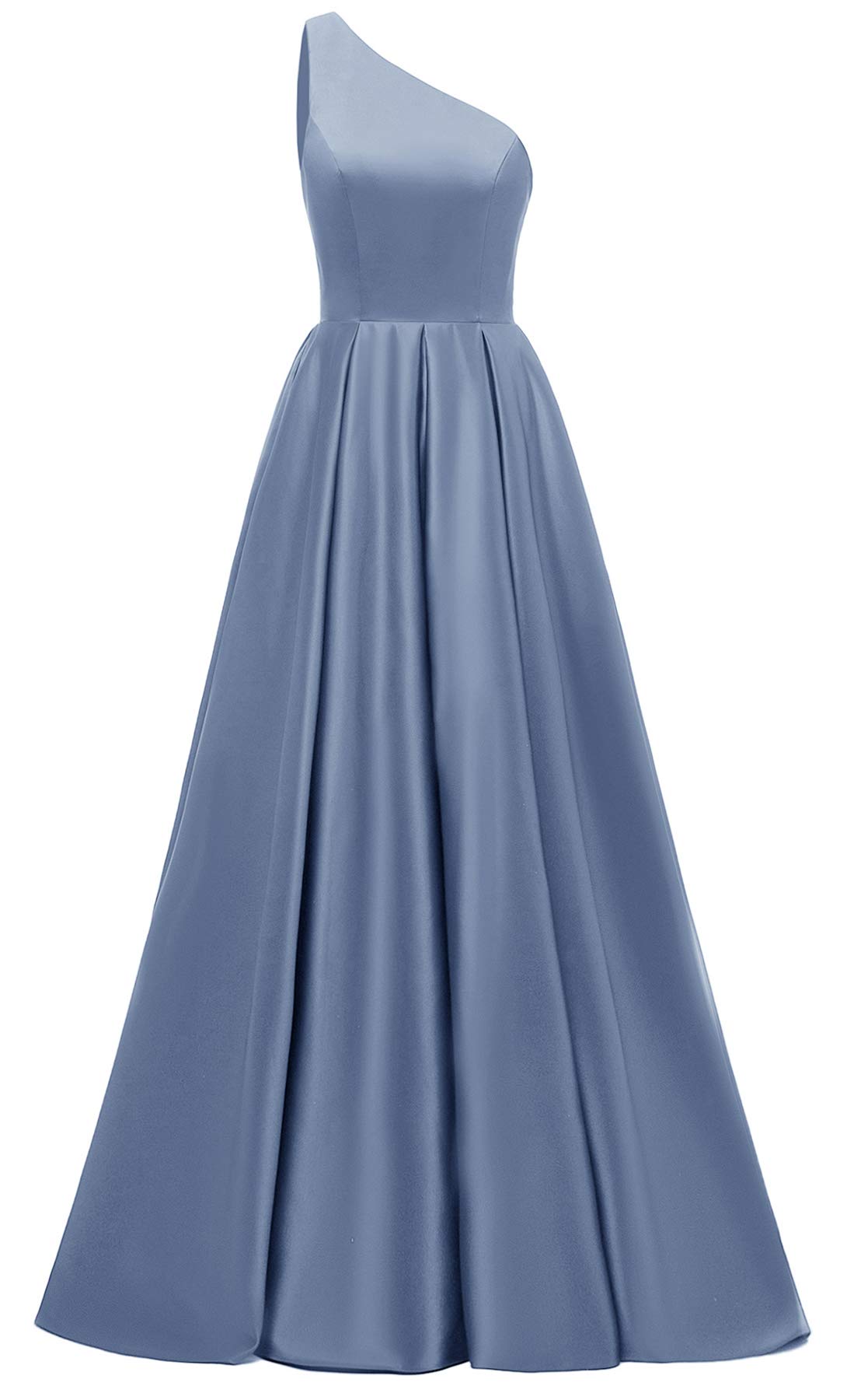 YexinbridalWomen's One Shoulder Prom Dress 2023 Long Satin Formal Evening Ball Gowns