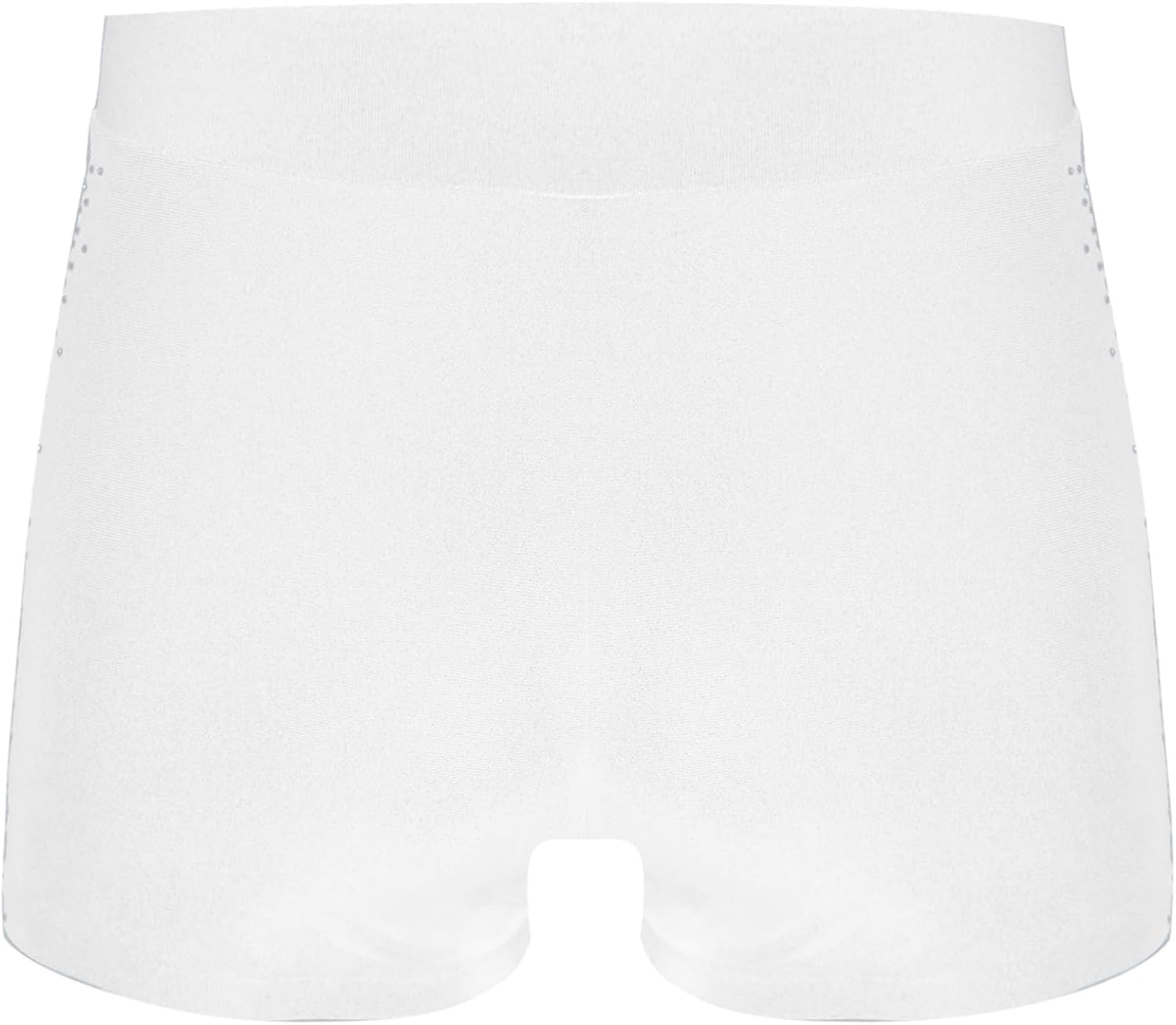 Yhong Girls Gymnastics Dance Shorts Kids Athletic V-Front Spandex Shorts Rhinestone Booty Shorts Dancewear