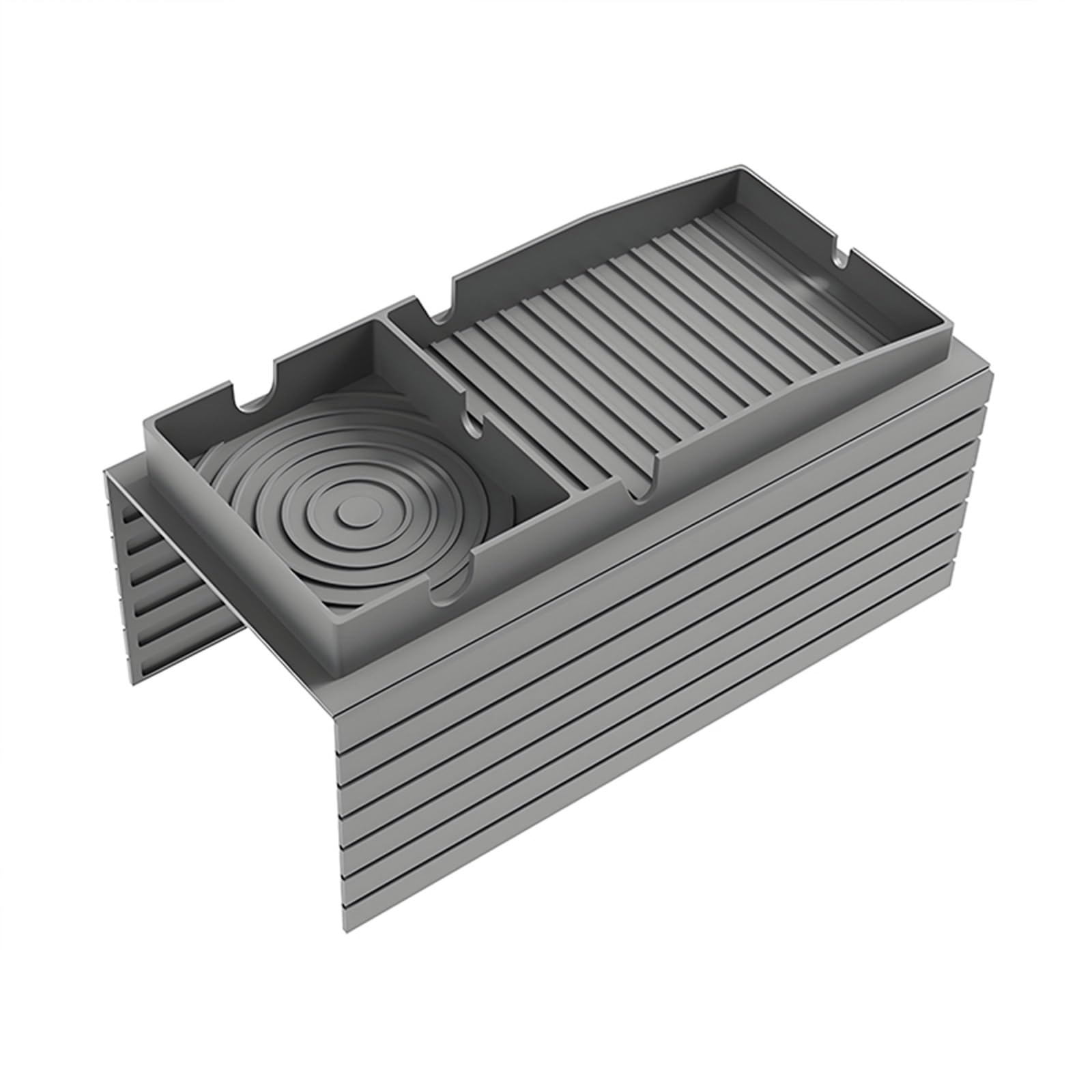 Iopklytf Grey Sofa Armrest Organizer Silicone Anti-Slip Sofa Armrest Storage Box