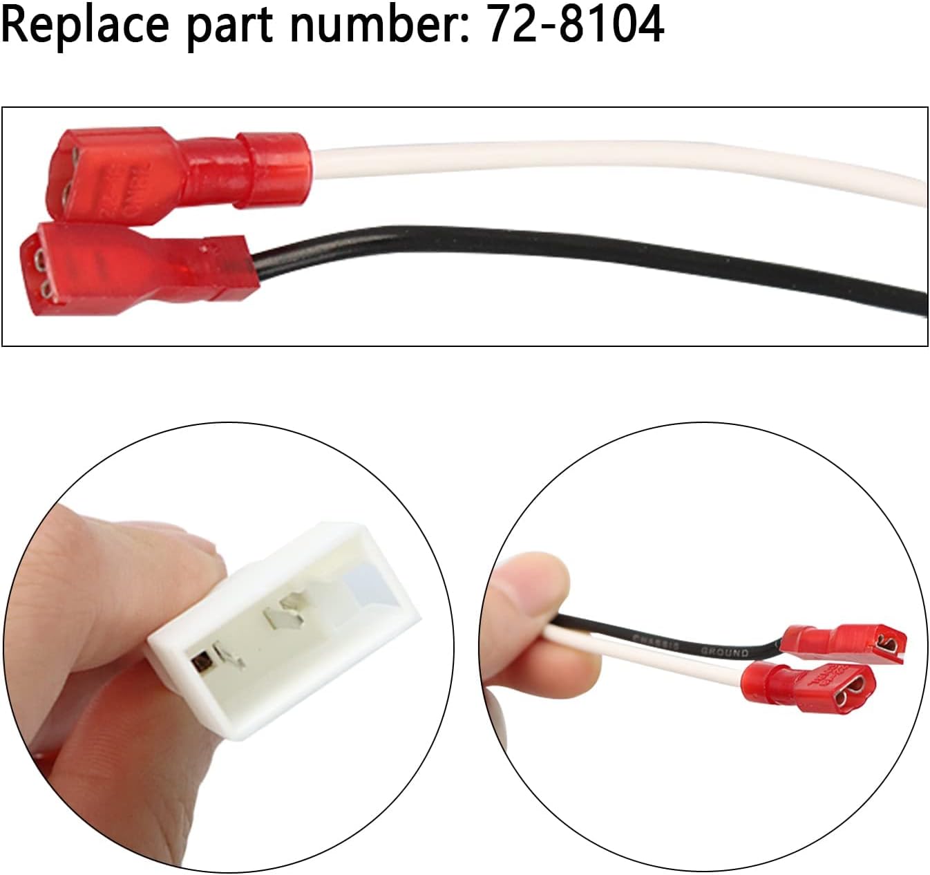 72-8104 Speaker Adapter Wire Harness Replacement for Toyota Camry Corolla Tacoma Tundra Scion Pontiac Car Front and Rear Door Speaker Wire Harness Adapter Plug 4Pcs