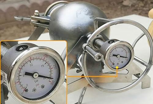 Miniatura 4 de Máquina de palomitas de maíz de mano para el hogar, pequeño amplificador de grano de acero inoxidable 304 antiguo mini pote de palomitas de maíz