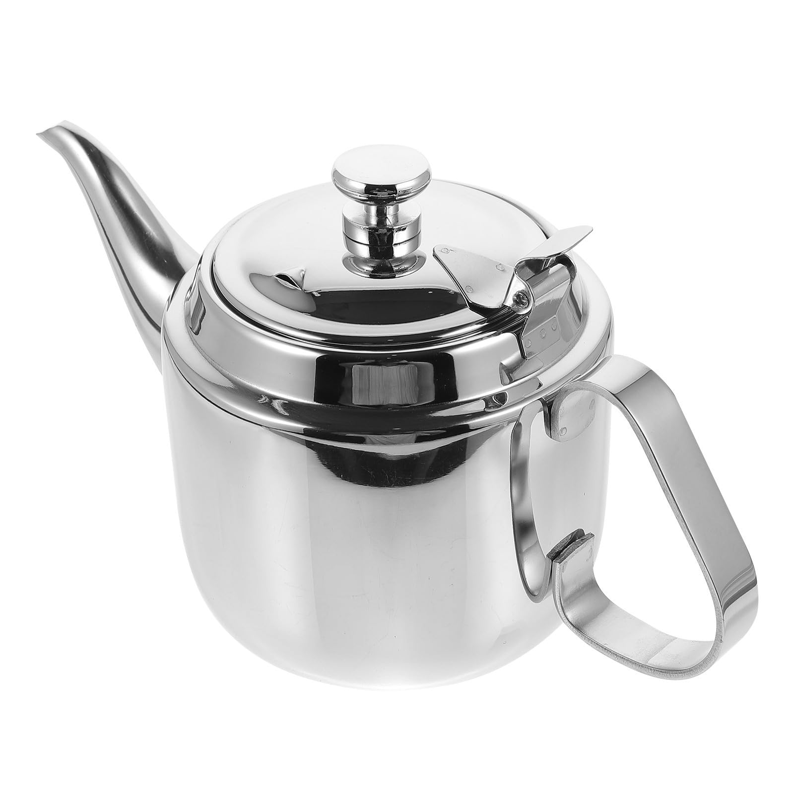 Tetera de Mano de Acero Inoxidable con Filtro y Salida Automática