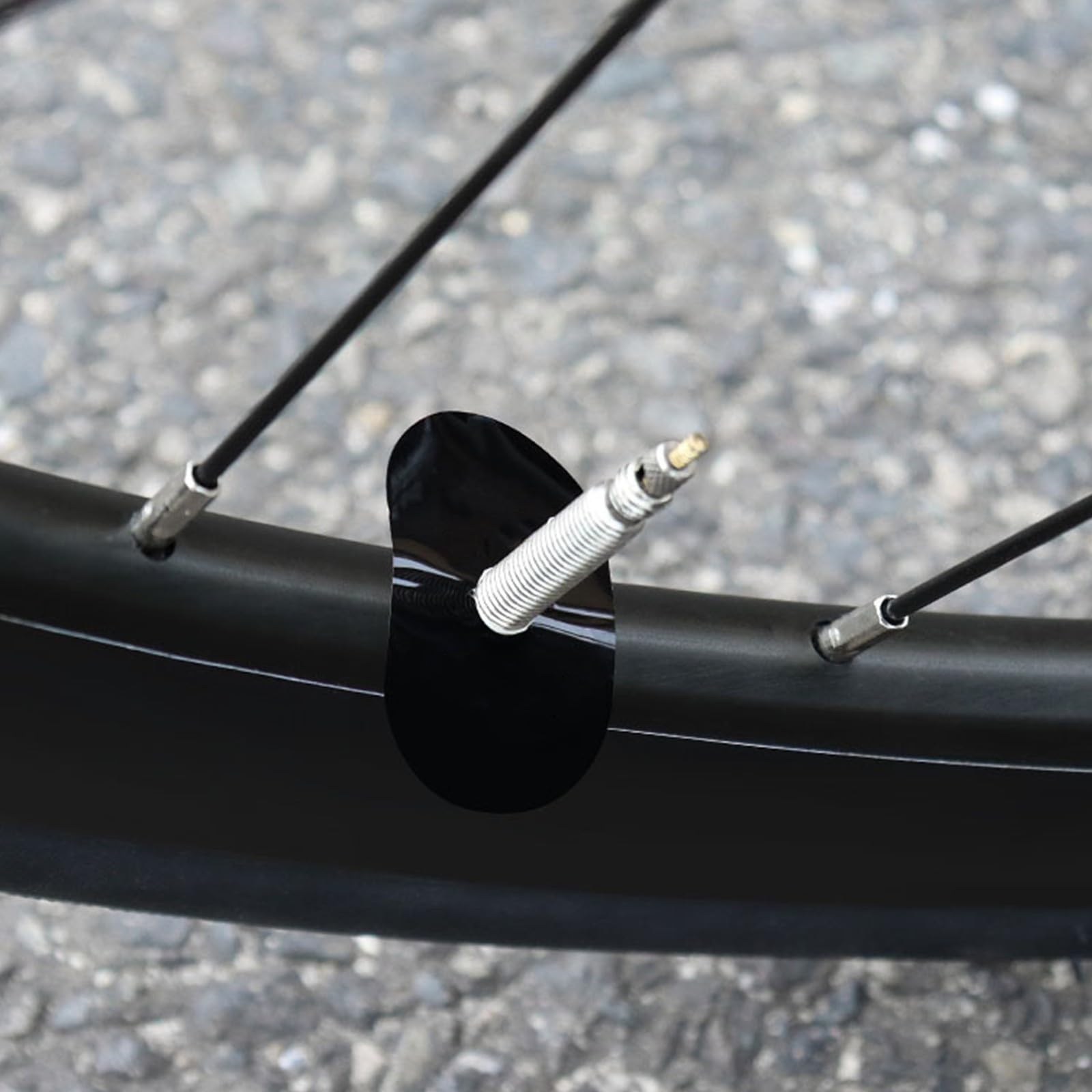 Adesivo per valvole per biciclette da strada, ugello d'aria per pneumatici, decalcomanie adesive protettive per gli appassionati di ciclismo