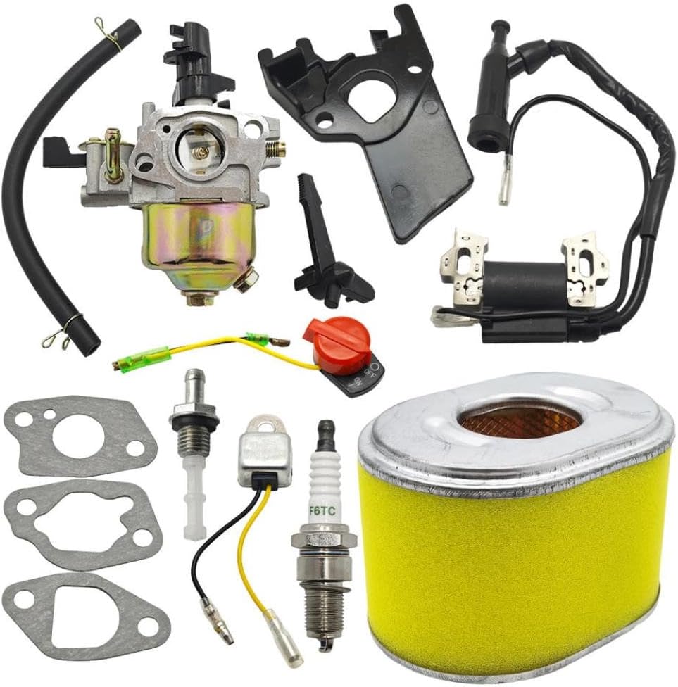 Carburetor With Tune Up Kit Compatible With GX160 GX200 5.5HP 6.5HP Engine WP30X Water Pump 16100-ZH8-W61
