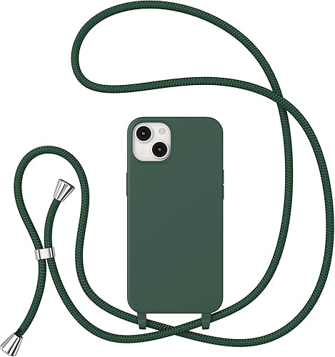 Miniatura 316 de ZTOFERA Funda para iPhone 13 Pro con correa, funda cruzada para teléfono con cordón ajustable para el cuello para el hombro, silicona suave a prueba