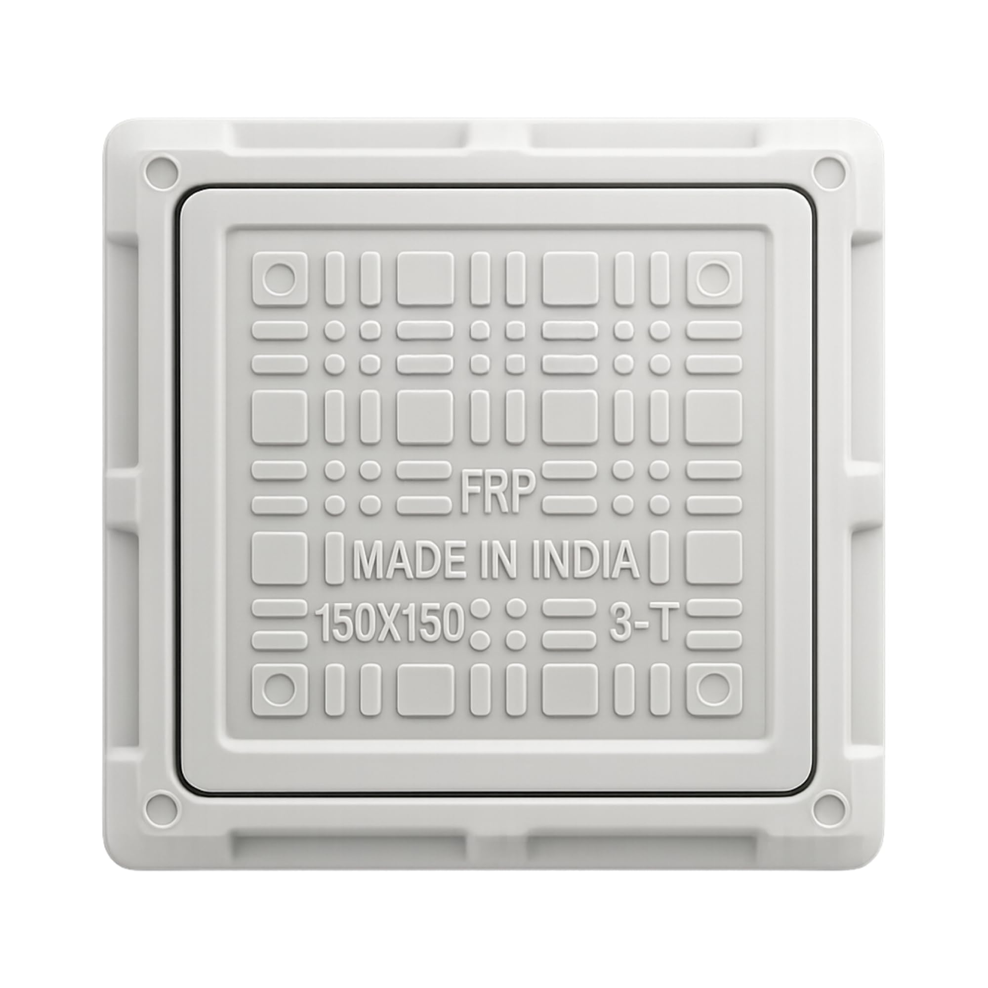 KI FRP Manhole Cover (6'' x 6'') - Durable and Safe Solution with 2.5 Ton Capacity for FRP Chambers-image-20