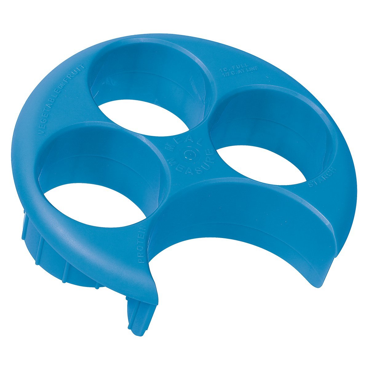 Meal Measure Portion Control/Weight Management Plate (Blue)