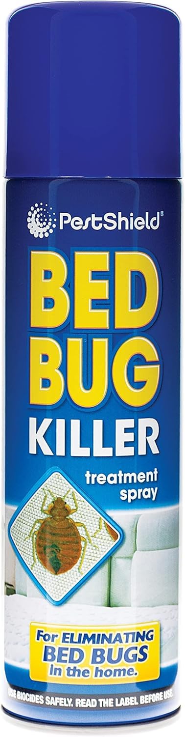 PEBBLE HUG Bed Bug Killer Spray 200ml, Ticks, Long Lasting Protection from Bed Bugs, Child & Pet Safe Bug Killer Spray, Elimination Targets Fleas, Larvae & Eggs, (1 Pcs)