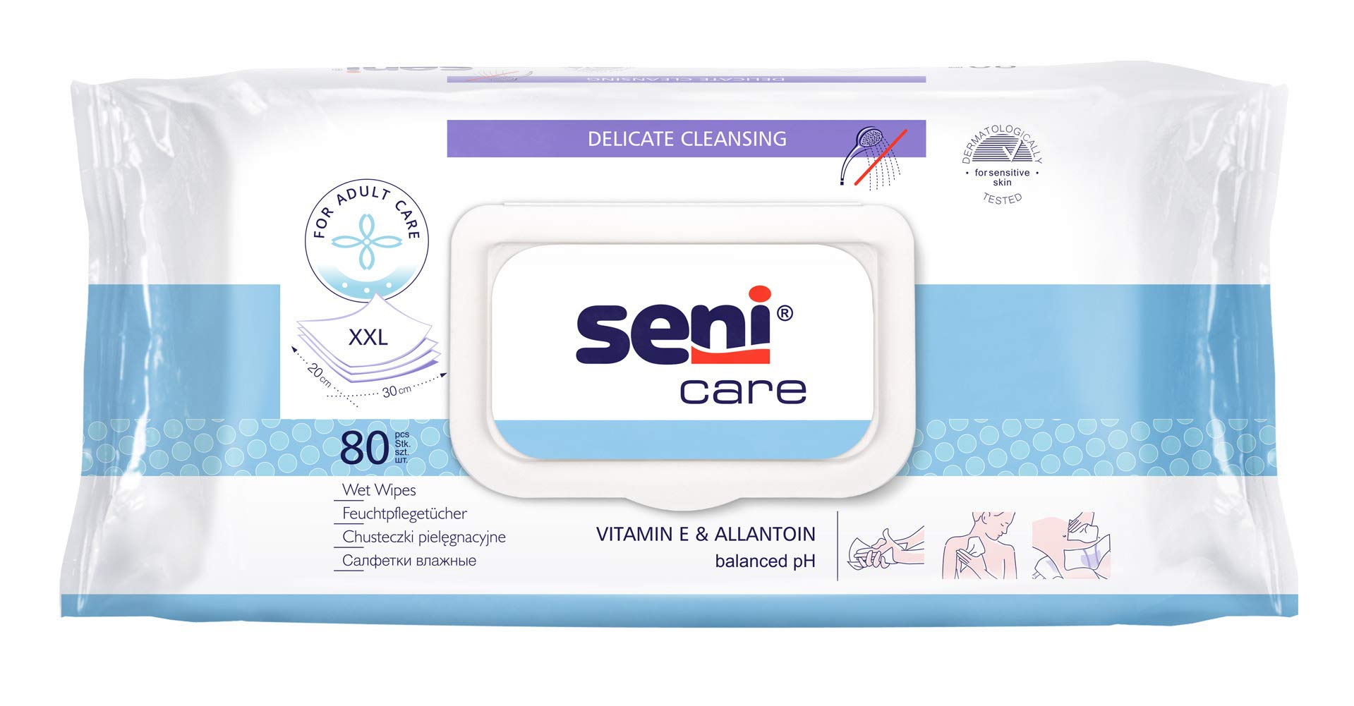 Seni Care Feuchttücher - 80 Stück | Packung (80 Stück)