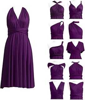 Convertible Dress Short Infinity Dress Transformer Multiway Wrap Dress for Bridesmaid - Buy now