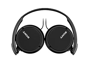 Sony ZX Series Wired On-Ear Headphones with Mic, Black MDR-ZX110AP