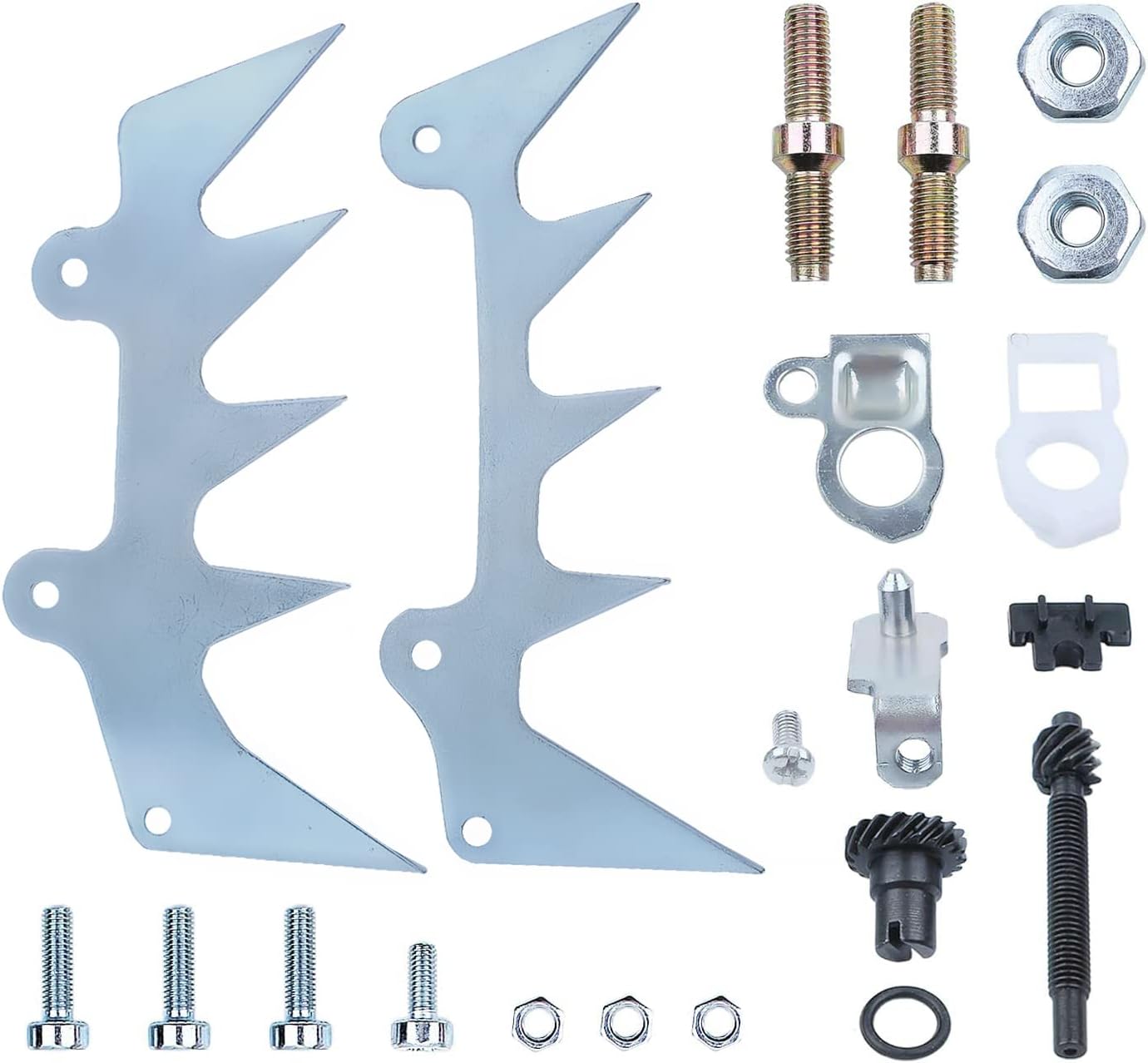 Bumper Spike for Stihl MS660 MS460 MS440 066 046 044, Chainsaw Felling Dogs with Chain Tensioner and Studs + Nuts + Screws Accessory Replacement Parts Kit 21 in 1