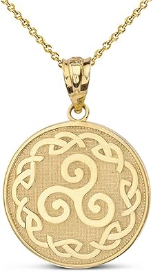 Gold triskele pendant Clearance