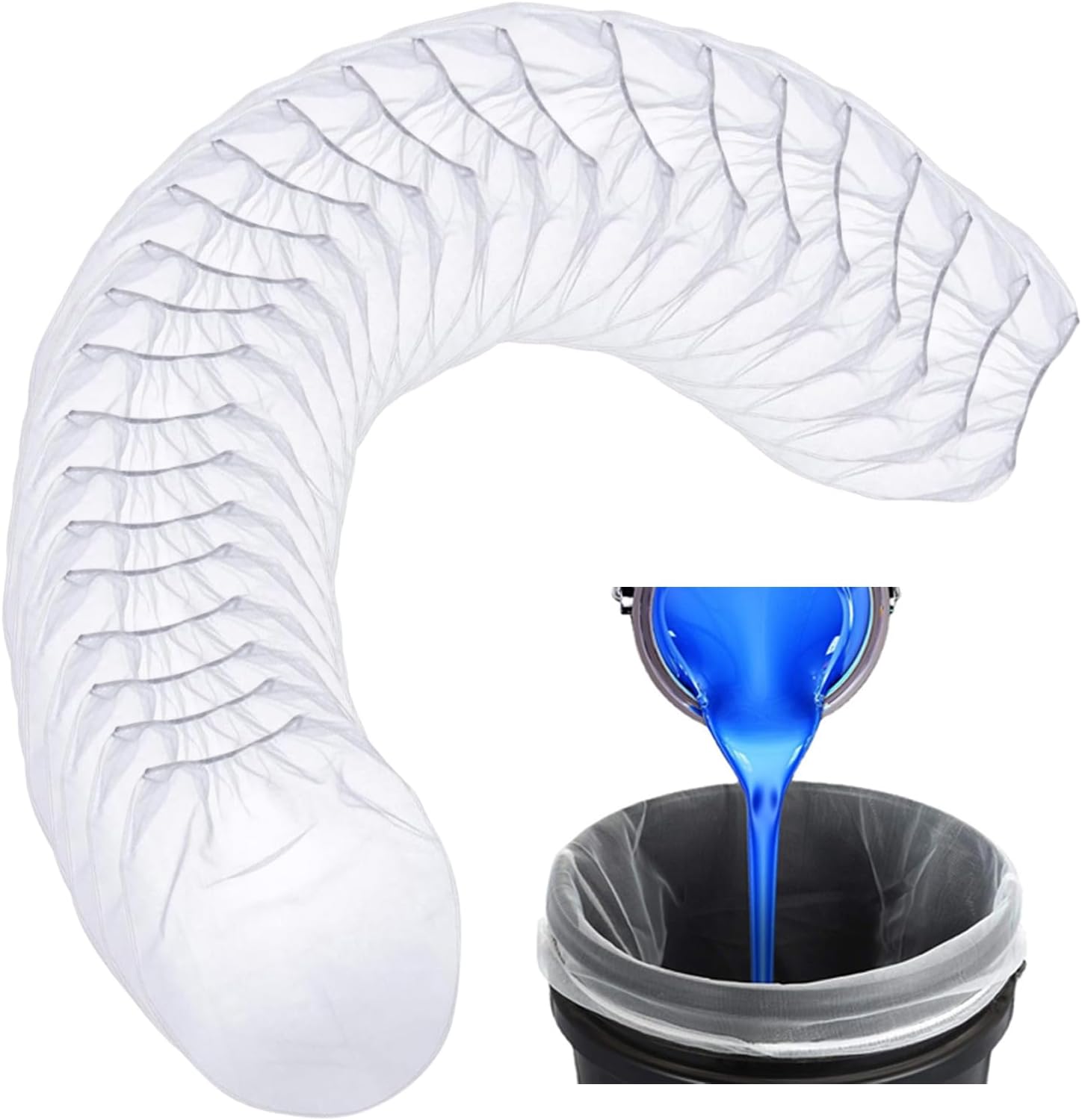 Paint Strainer Bags 25 Pack 5 Gallon Mesh Filter Baskets