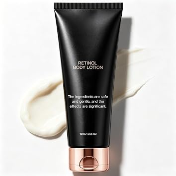 Retinol Body Lotion Firming Cream for Crepey Skin, Stretch Marks & Sun-Damaged Skin   Firming Anti-Aging Body Moisturiser with Ceramides, Advance Retinol Body Lotion for Neck, Arms, Thighs & Legs,100g