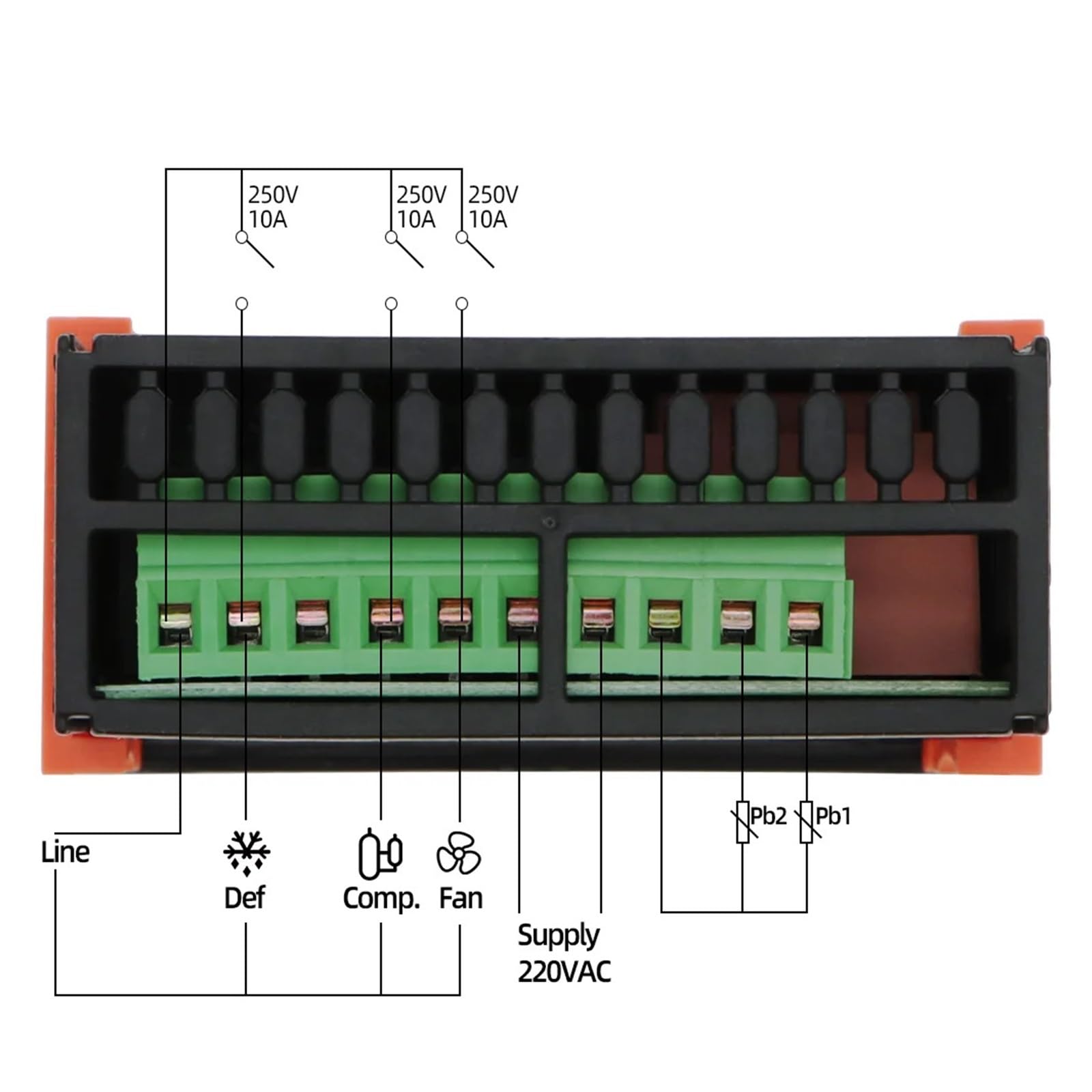 974 Termostat regulator temperatury cyfrowy termometr do kontroli