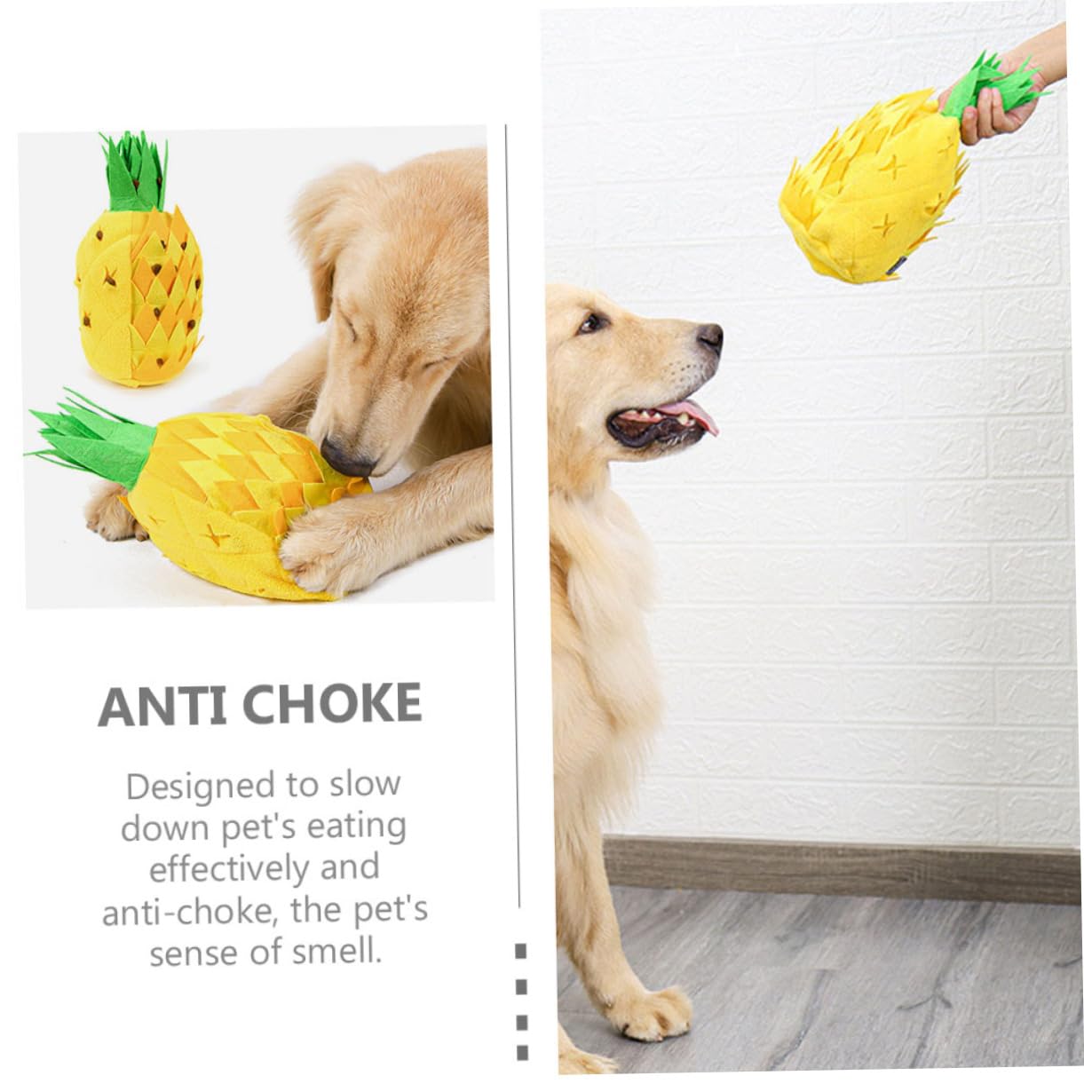 Toddmomy 2piezas Juguete De para Divertido Juguete Piña para Dispensador De Comida Interactivo Estimula El y Reduce El Estrés para Cachorros y