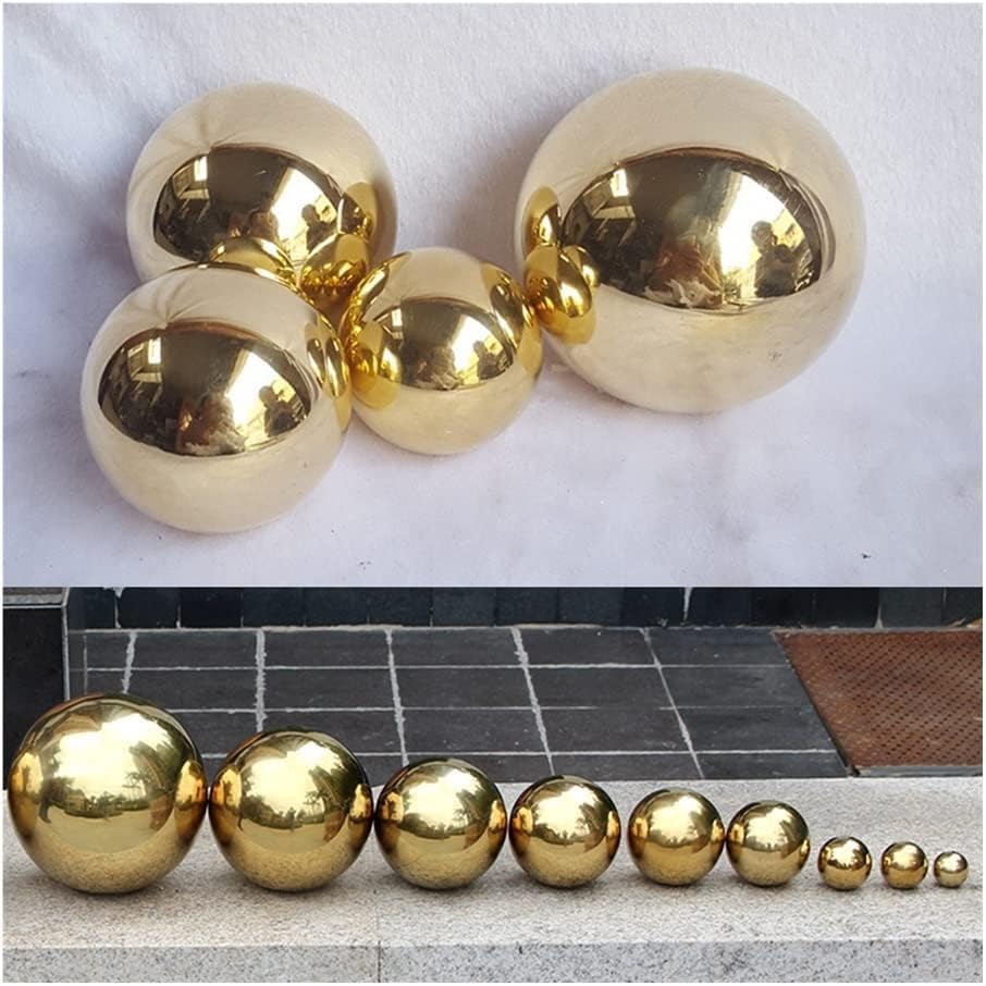 Steel Ball,Ball Bearings,13 Sizes 201 Stainless Steel Gold Hollow Ball Seamless Mirror Ball Sphere Home&Garden Party Decor Supplies 25-480mm(75mm)