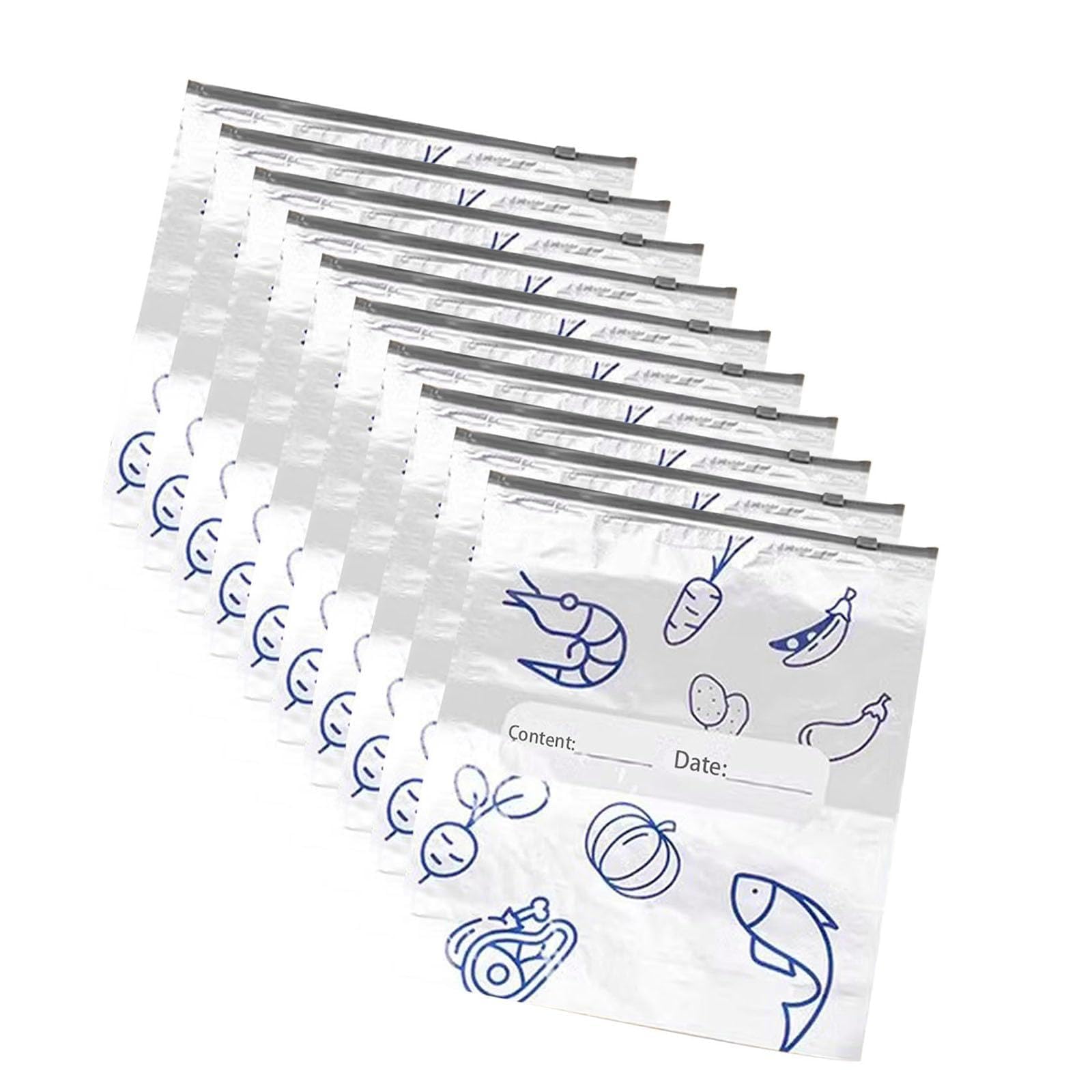 Sacos reciclables de aluminio fáciles de limpiar para evitar olores y desorden en el frigorífico