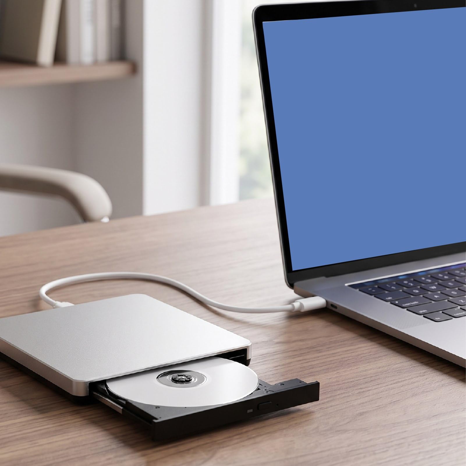 banapoy Lecteur DVD Externe USB Type C, Graveur de CD BD, Graveur