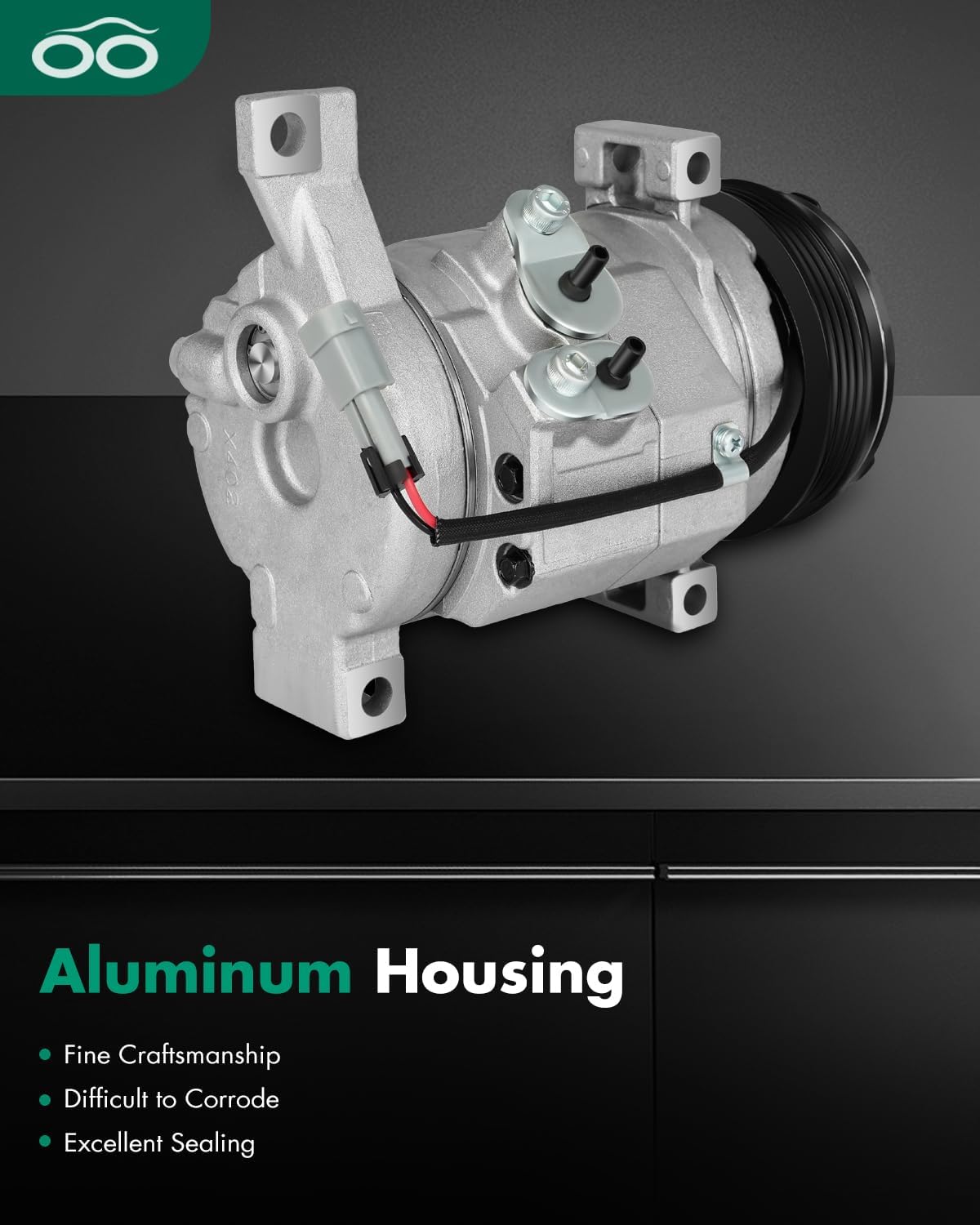 SCITOO AC Compressor fit for Cadillac Escalade 6.2L 2010-2014, Air Conditioning Compressor for Chevrolet Silverado 2500 HD 6.0L 2012-2014, for GMC Yukon XL 1500 5.3L 2000-2014 CO 29002C