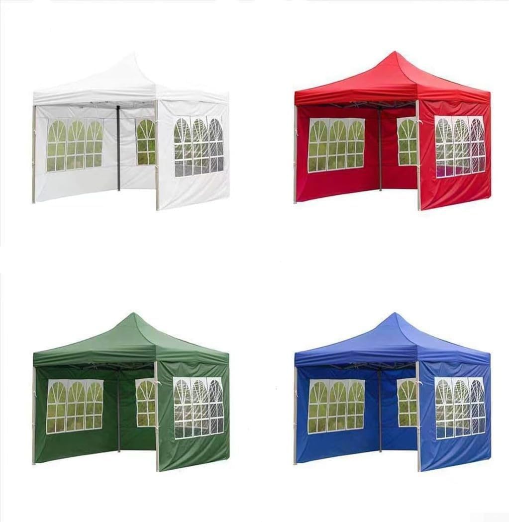 Garden Gazebo, Canopy Tent Side Wall Big Tarp Enclosure Shelter Party Sunshade Carport Garage for Shows Weddings Parties Barbecues Camping Festivals(White)
