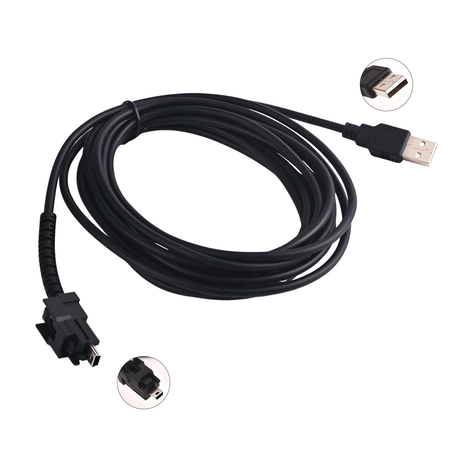 Nimite 404032 USB Cable fits forNexiq USB Link 2 & 3, Cord Replacement Part forCummins Inline 7 and Standard USB Computer Port, for Truck Diagnostic Data Transmission.