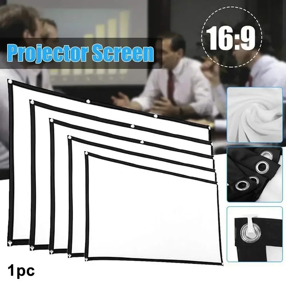 przenośny ekran Projektory Tkanina ekranowa projektora Anty-światło 60 72 84 100 120 150 cali(100inch)