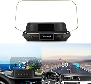 Universal Car HUD Display OBD+GPS Head Up Display High Definition Speedometer Car Diagnostic Fault Code Safe Driving Alarm C2