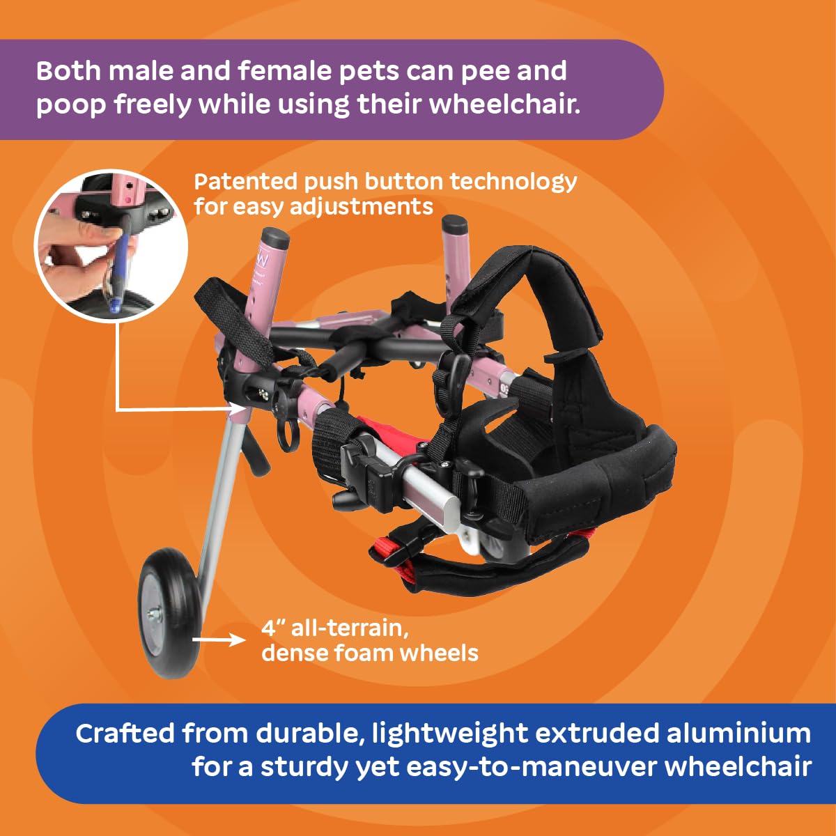 Walkin' Wheels 折りたたみ式犬用車いす Amazon.co.jp: Walkin' Wheels 小型犬用車椅子、後脚用軽量犬用