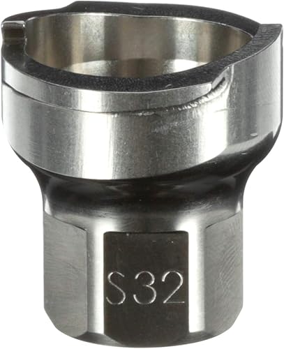 3M PPS 2.0 Adaptador de Pistola de Pulverización #S32, 26136, 18 mm Hembra, Rosca de 1.5 mm, Conecta Pistolas de Pintura Selectas Sagola al Sistema