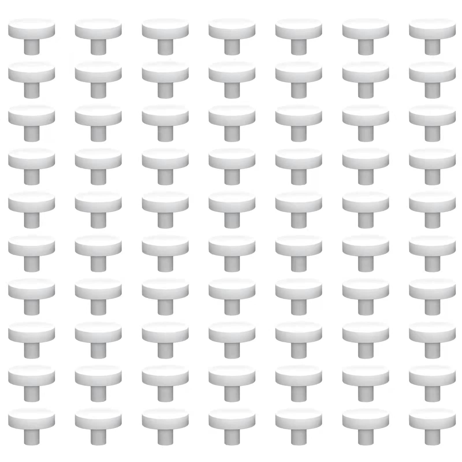 Ceramic White Coralline Coral frag Plugs Coral frag Base Round/Big Size Round/Hexagon (round24mm70pcs)