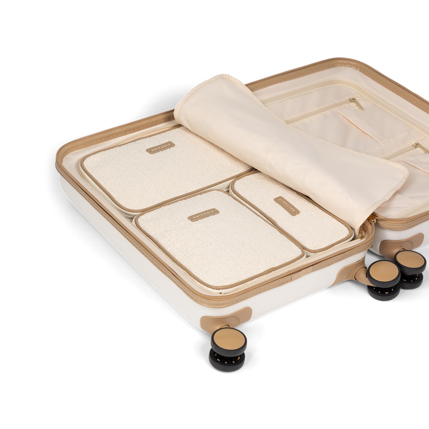 SUITSUIT Fusion - Packing Cubes - Set Van 3 - Handbagage Koffer 55 cm - Koffer Organizer Set - Bagage Organizers - Sloppy Cotton