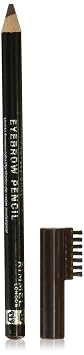 Rimmel London Brow This Way Professional Eyebrow Pencil, Long-Wearing, Highly-Pigmented, Built-In Brush, 001, Dark Brown, 0.05oz