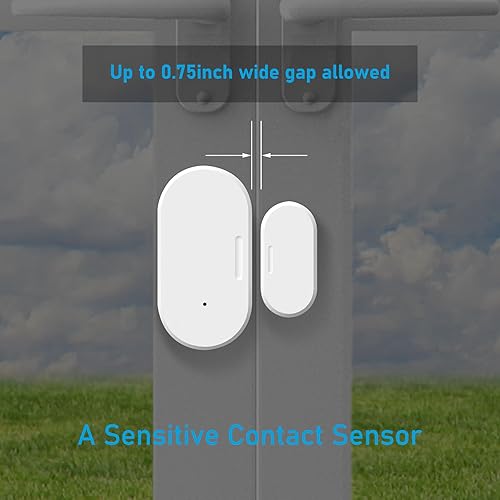 Miniatura 7 de Sensores de puerta Zigbee, sensores de contacto inteligentes, sensor de ventana para automatización del hogar, notificaciones de aplicaciones