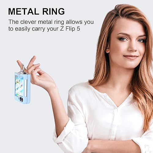 Miniatura 4 de DAKORIE Para Samsung Galaxy Z Flip 5 Funda Con Anillo Cubierta Protectora A Prueba De Golpes Flip Z 5 Funda Para Teléfono Para Galaxy Z Flip 5 5G