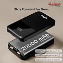 Lifelong Electronics 20000mAh 22.5W Fast Charging Power Bank | 4 Cables Attached – Type A + Type B + Type C + Lightning | for New & Old Devices | 4 Ports Available Too | Small Pocket Size Powerbank gallery image