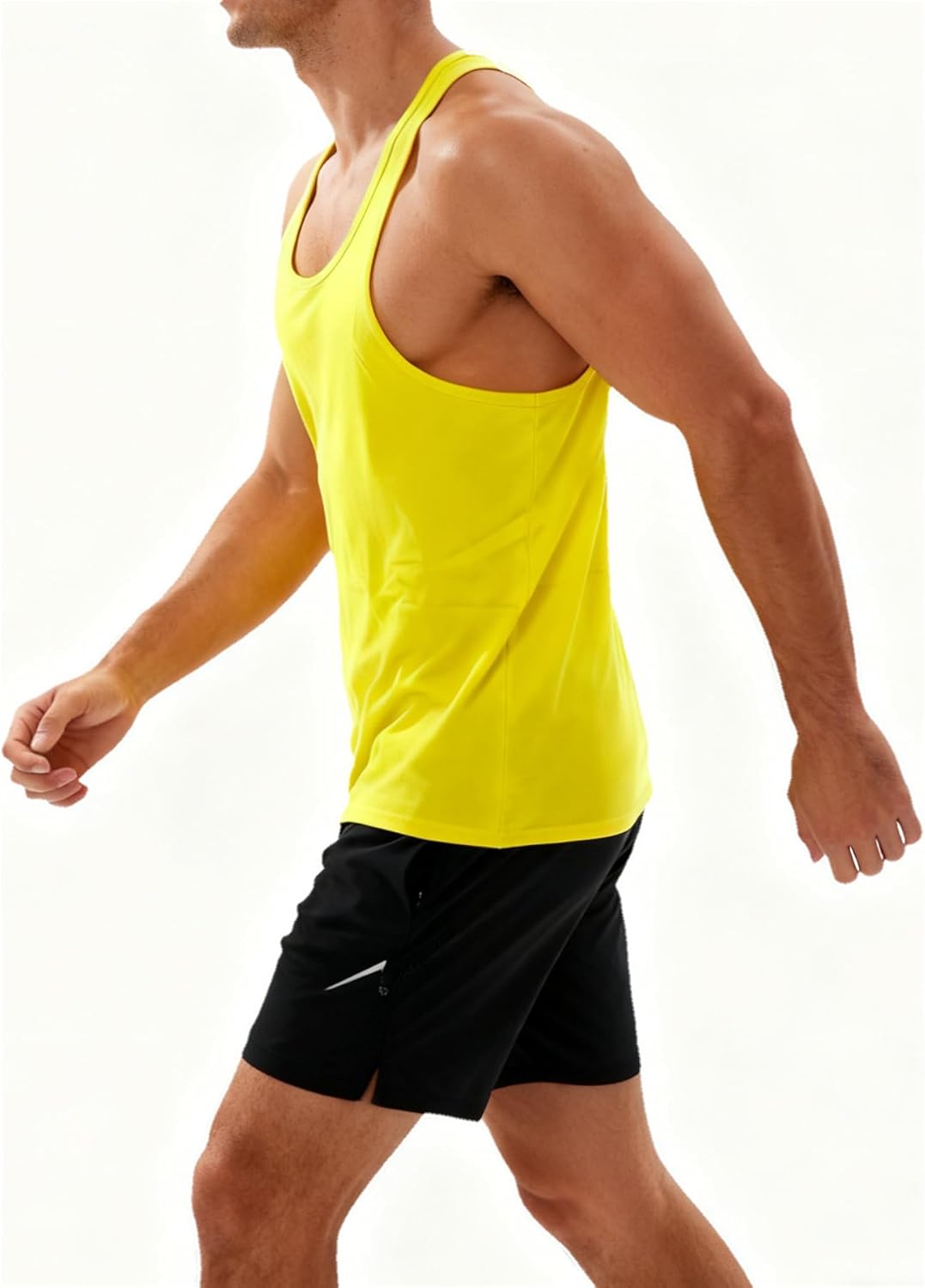 YAKER Men's Gym Tank Tops Y-Back Workout Muscle Tee Athletic Workout Fitness Vest T-Shirts - Image 6